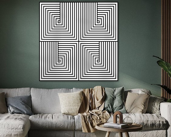 Example of the artwork in a room