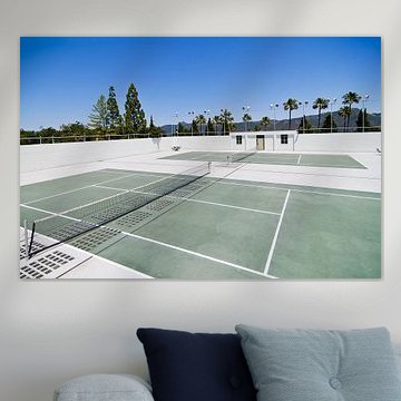 Tennisplätze neben Hearst Castle, Kalifornien