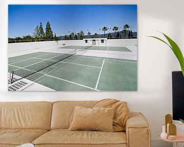 Tennisbanen naast Hearst Castle, Californië van Lars-Olof Nilsson
