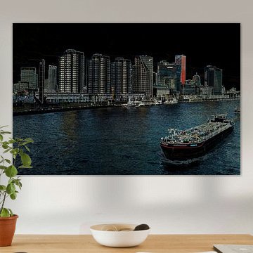 Stadtbild der Boompjes in Rotterdam