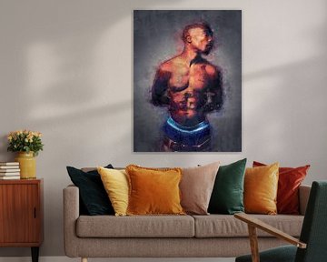 2Pac Shakur Gemälde Ölgemälde Porträt von Bert Hooijer
