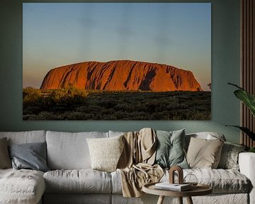 Uluru zonsopkomst van Pieter van der Zweep