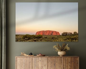 Uluru zonsopkomst van Pieter van der Zweep