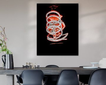 Futuristische spiraal lamp van Rosanne Bussing