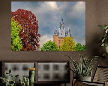 Uitzicht op de Sassenpoort in Zwolle van Sjoerd van der Wal Fotografie