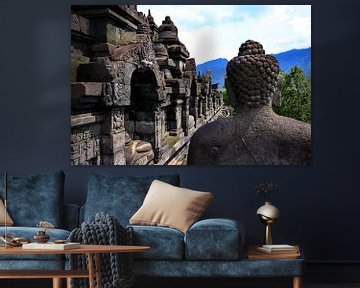 Borobudur-Seitenansicht