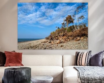 Landschap aan de kust van de Oostzee in Graal-Müritz