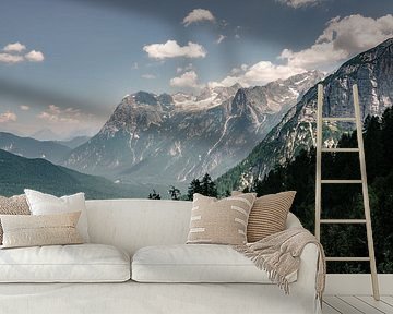 Berglandschap in de Dolomieten van road to aloha