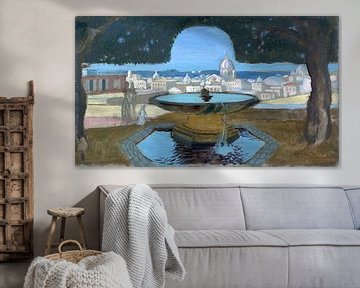 Villa Medici, waterbekken, DENIS Maurice - 1898 van Atelier Liesjes