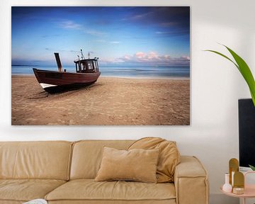 Fischerboot am Strand