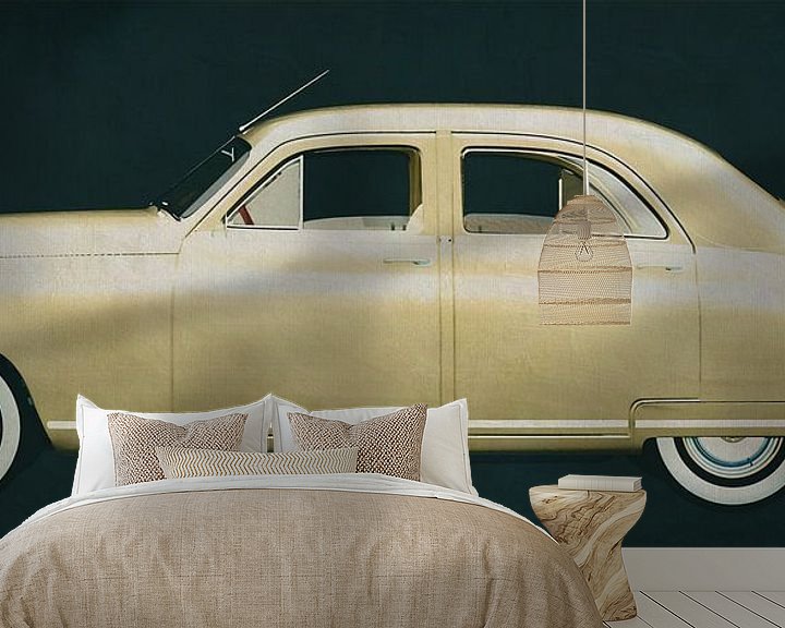 Sfeerimpressie behang: Packard Acht Sedan 1948 van Jan Keteleer