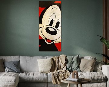 Mickey Mouse "Face" van Kathleen Artist Fine Art