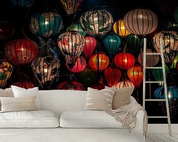 Hi An colorful lanterns by Ellis Peeters