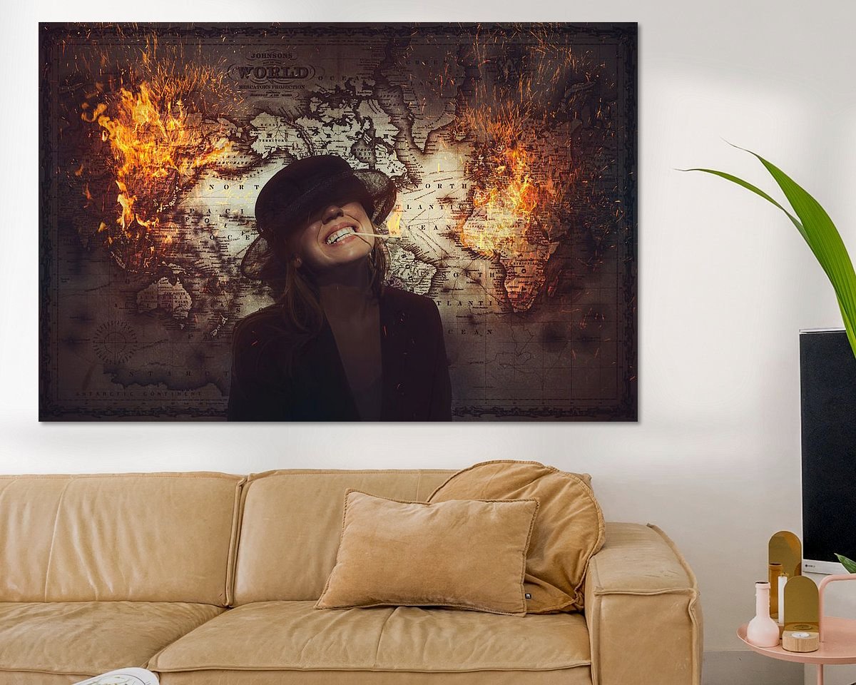 Example of the artwork in a room