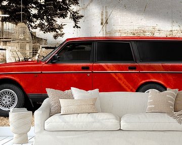 Volvo 245 station wagon in red by aRi F. Huber