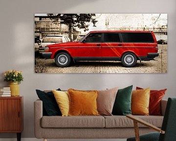 Volvo 245 station wagon in red by aRi F. Huber