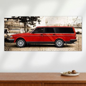 Volvo 245 station wagon in red by aRi F. Huber