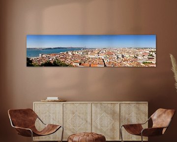 Panorama van Lissabon van Berthold Werner