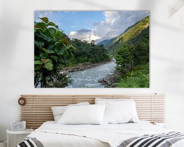 River in Nepal Anapurna region by Tessa Louwerens