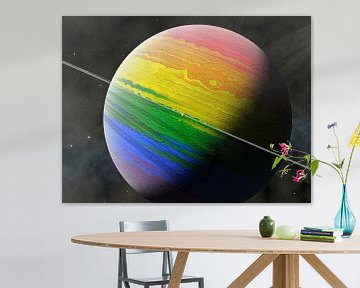 Planet LGBT van Frans Blok - foto's, kunst en andere wanddecoratie