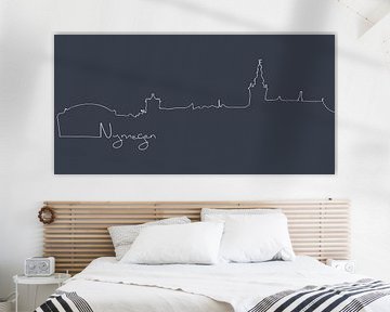 Nijmegen skyline lines illustration by Kirtah Designs