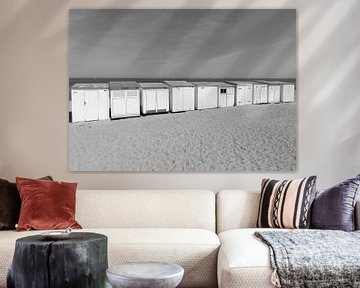 Strandhütten Knokke von Pieter van der Zweep