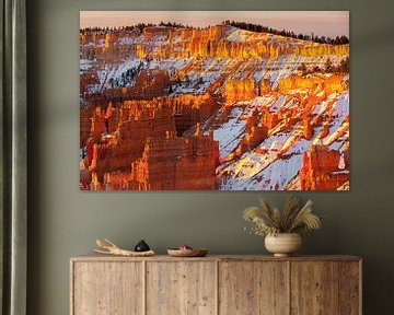 Lever de soleil hivernal à Bryce Canyon N.P., Utah