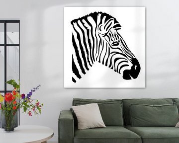 Zebra modern illustration by Kirtah Designs