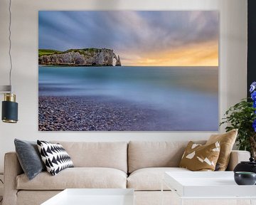 Etretat tijdens de zonsondergang van Dennisart Fotografie