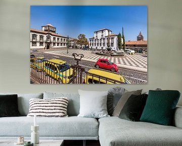 Town hall square in Funchal in Madeira by Werner Dieterich