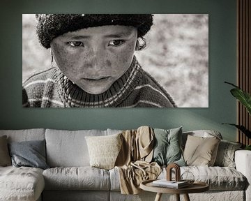 Kind in Zanskar vallei van Affect Fotografie