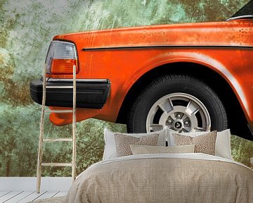 Volvo 240 in patina orange by aRi F. Huber