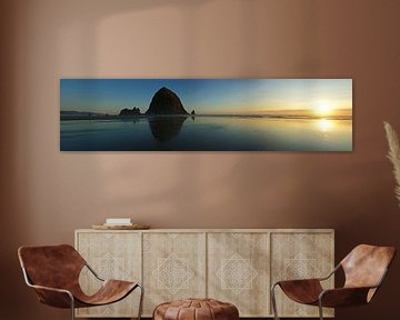 Canon beach sunset panorama by Jeroen van Deel