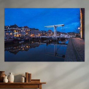 Blaue Stunde Pelzbrücke in Zwolle