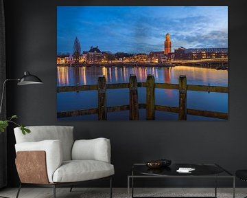 The skyline of Zwolle during Blue hour by Rick Kloekke