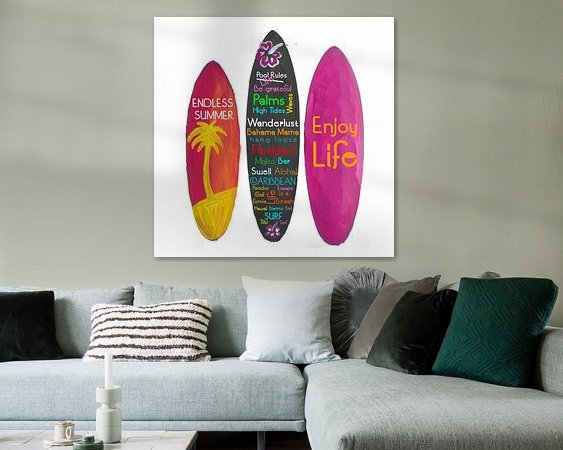 Example of the artwork in a room
