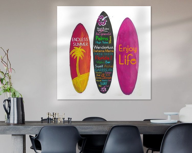 Example of the artwork in a room