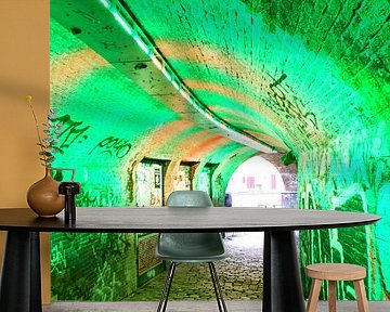 Utrecht - Tunnel with coloured lights