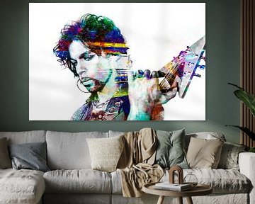 Abstraktes  Prince porträt in verschiedenen Farben