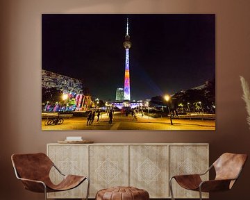 Fernsehturm Berlin - in besonderer Beleuchtung von Frank Herrmann