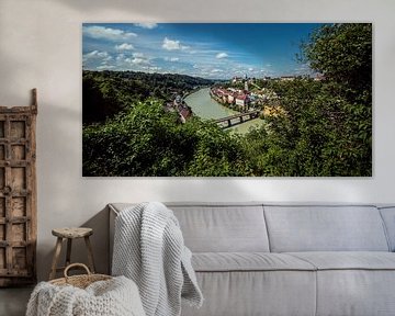 Burghausen op de Salzach van altmodern