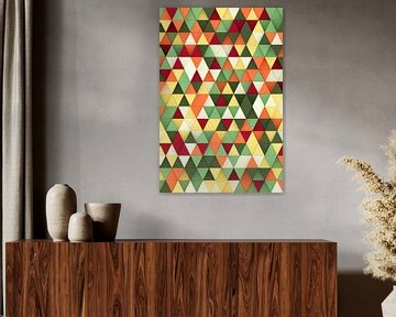 Kleurrijke 3D driehoeken van Jörg Hausmann