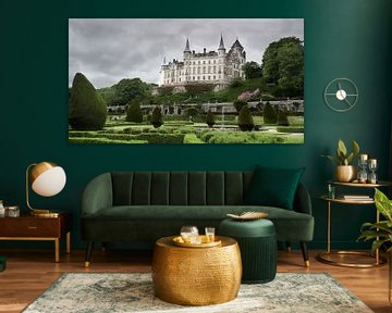 Dunrobin castle on a grey day by Ineke Huizing