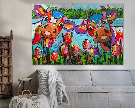 Example of the artwork in a room