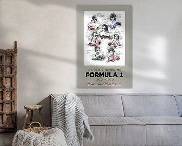 Formule 1-wereldkampioen van 1970 tot 1979 van Theodor Decker