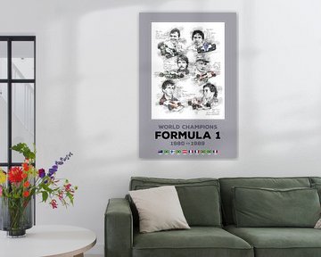 Formule 1-wereldkampioen van 1980 tot 1989 van Theodor Decker