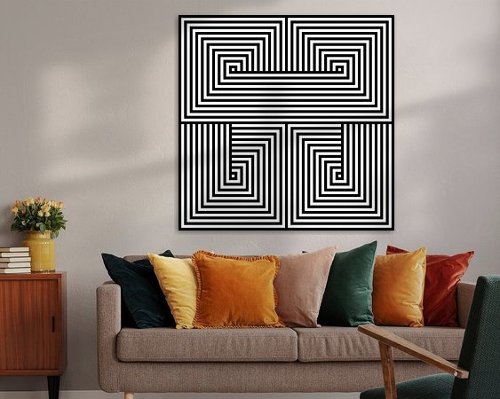 Example of the artwork in a room