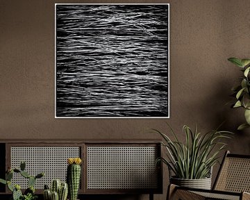 abstrakte Linien in Schwarz-Weiß