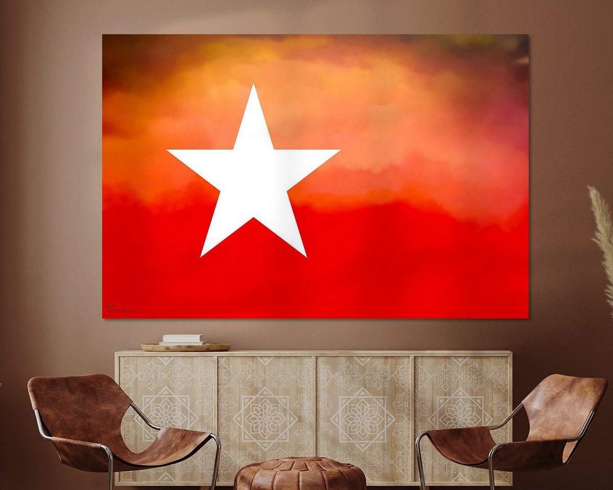 Example of the artwork in a room