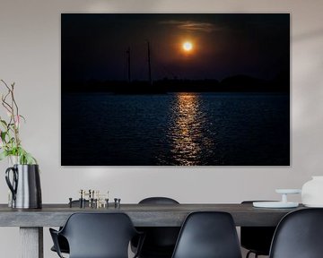 Coucher de soleil sur le Gouwzee